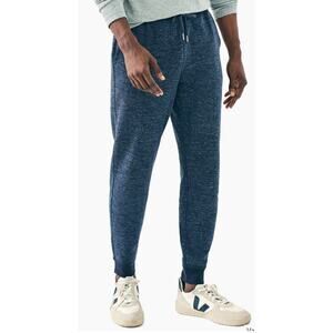 Faherty Men’s Double Knit Joggers Size Small Navy Blue